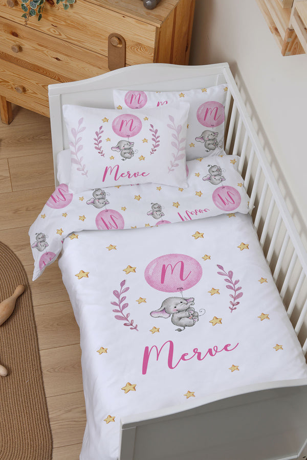 Personalisierte Baby-Bettwäsche-Set