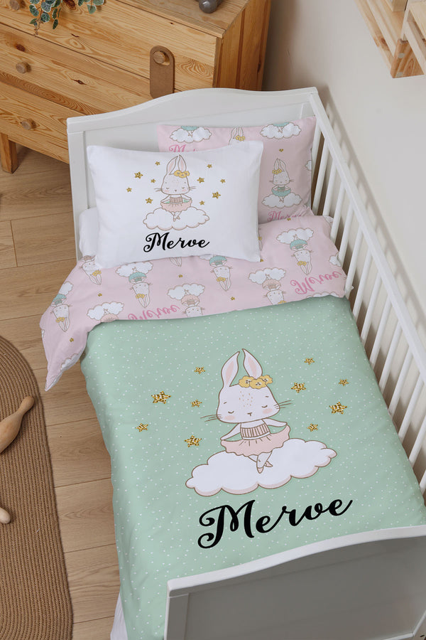 Personalisierte Baby-Bettwäsche-Set